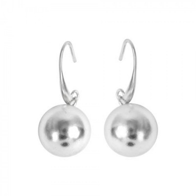 Ball Drop Earrings-SIL Shiny