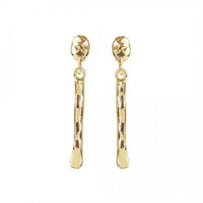 Bar Drop Earrings-YG
