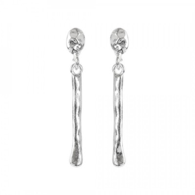 Bar Drop Earrings-SIL