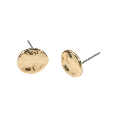 E-Filled In Mini Circle Studs YG