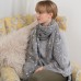 Checked Reversible Blanket Scarf Beige/Grey