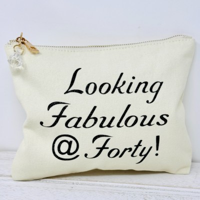 Cream 40th Birthday Bag