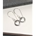 Sterling Silver heart drop earrings