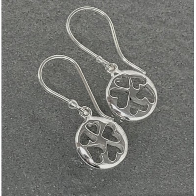 Sterling Silver heart earrings