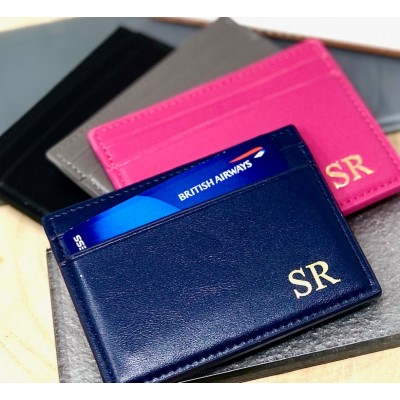 Personalised Card Holder In Faux Leather