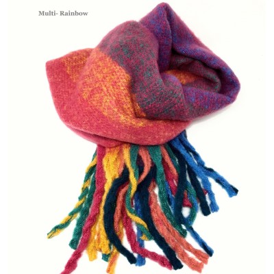 Multicoloured Rainbow Scarf