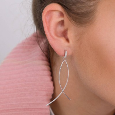 Abstract Fish Earrings