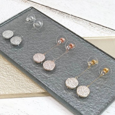 Sparkly Drop Cocktail Earrings