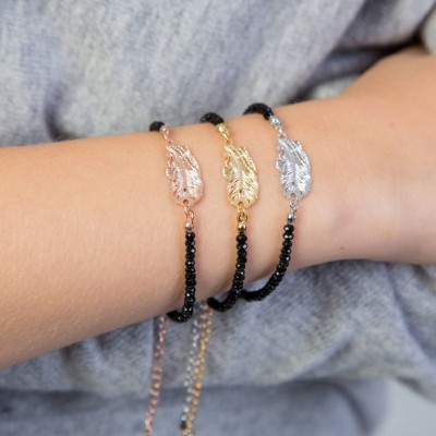 Feather Crystal Bracelet