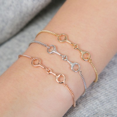 Horse Bit Equestrian Themed Delicate Bracelet