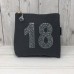 Grey Rhinestone 18th Birthday Bag