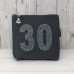 Grey Rhinestone 30th Birthday Bag