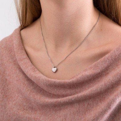 Personalised Puffed Heart Necklace