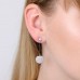 Disc Sparkly Earrings SIL