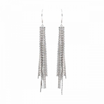 Cascading Sparkle Earrings SIL