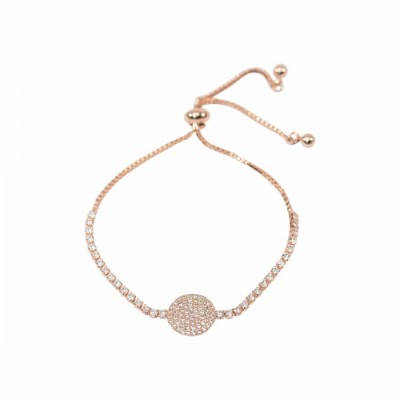 Disc Sparkly Pull Bracelet RG