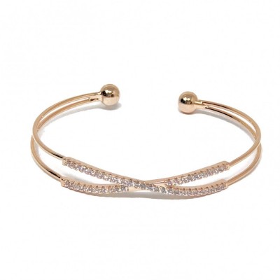 BG-Eternity Sparkle Bangle-Rose Gold