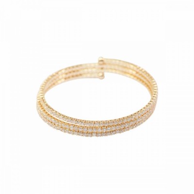 Winding Sparkly Bangle YG