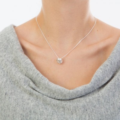 Friendship Knot Silver Necklace