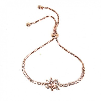 Mulberry tree sparkly Pull Bracelet-Rose Gold
