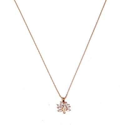 Mulberry tree sparkly Necklace-Rose