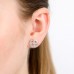 Sterling Silver multiple Star stud earrings