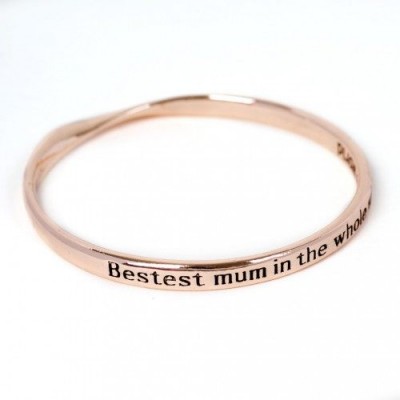 BG-Bestest Mum World Rose Gold