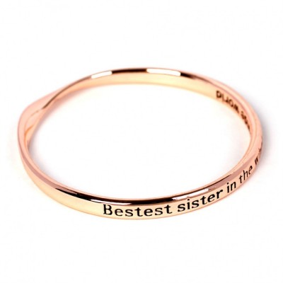 BG-Bestest Sister World Rose Gold