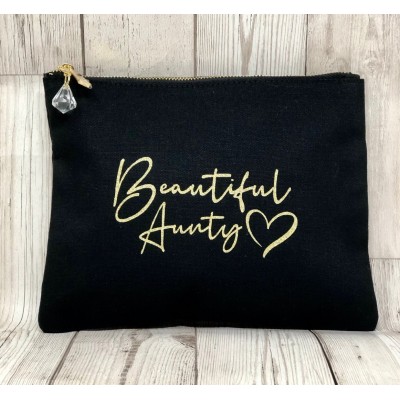  'Beautiful Auntie' Make Up Toiletry Pouch