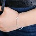 Sterling Silver single star disc bracelet