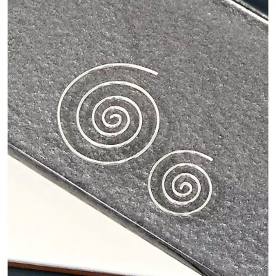 Sterling Silver Circle Spiral Earrings