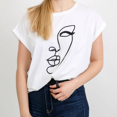 Abstract Face T Shirt
