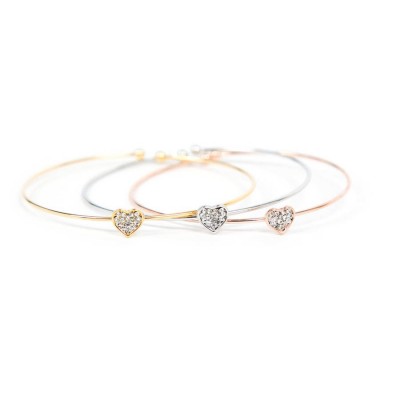 BG-CZ Hearts Bangle
