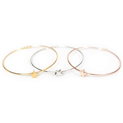 BG-Plain Star Bangle 
