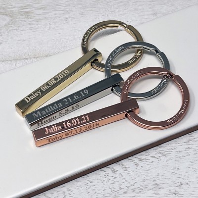 Personalised Bar Keyring