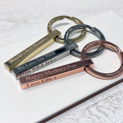 Mother's Day Personalised Bar Keyring
