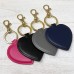 Personalised Faux Leather Heart & Star Keyring