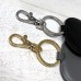 Personalised Faux Leather Heart & Star Keyring