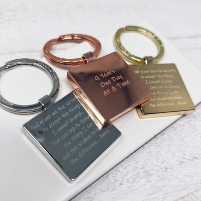 Serenity Prayer Square Keyring