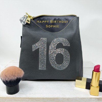 Grey Rhinestone 16th Birthday Bag