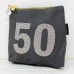 Grey Rhinestone 50th Birthday Bag