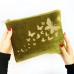 Personalised Velvet Butterfly Trail Make Up Bag 