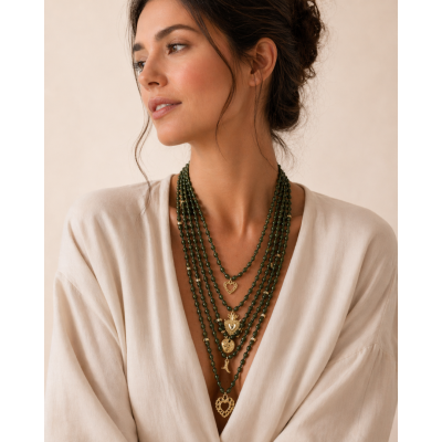 Boho Layered Statement Necklace