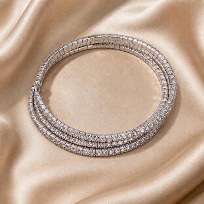 Adjustable Cubic Zirconia Wrap Bracelet