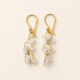 White moonstone Chip Dangle Earrings