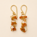 Carnelian Chip Dangle Earrings