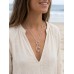 Long Triple Hoop Pendant Necklace