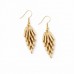 Flat Feathers Statement Necklace & Earrings