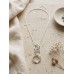 Long Triple Hoop Pendant Necklace