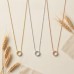 Halo Crystal Circle Necklace
